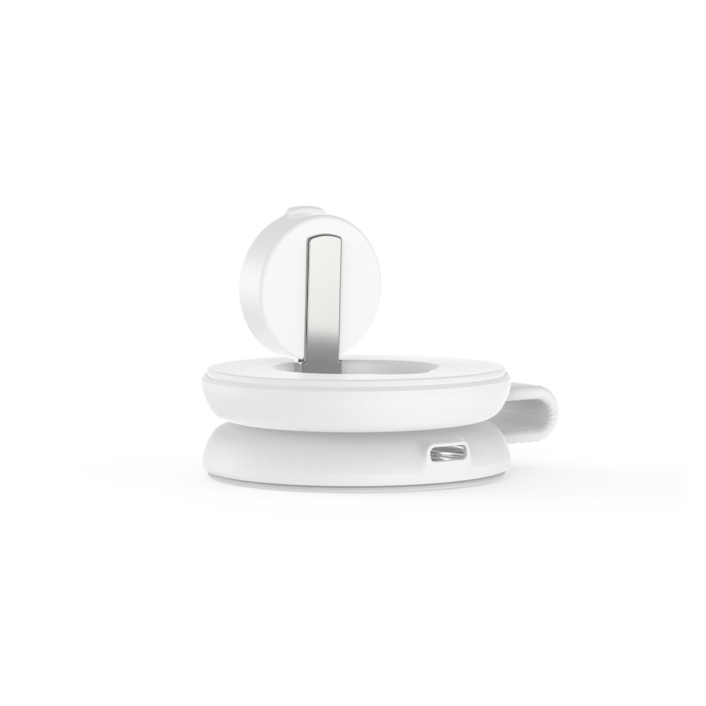 Mazer MagPad Duo2 Qi2.2 Certified 25W 2-in-1 Foldable Wireless Charging Pad White