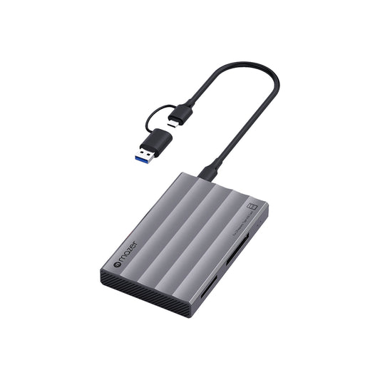Mazer InfiniteLink ProHub 10Gbps High-Speed Pro Card Reader Hub Grey