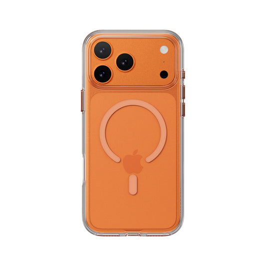 MagEasy Bright M Protective Case with MagSafe iPhone 17 Pro Max Clear/Coral Ring