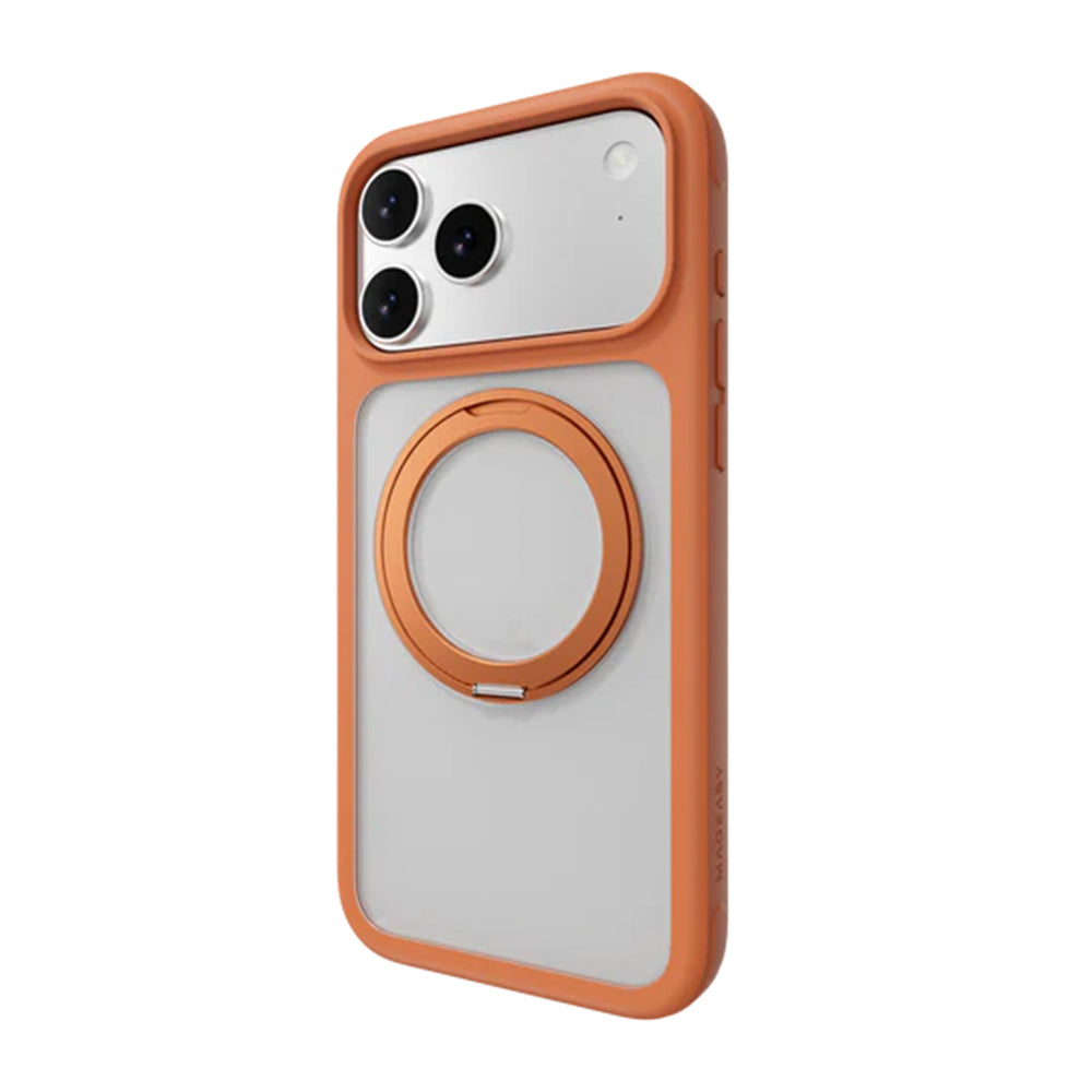 MagEasy MagStand 360 M MagSafe Rotating Ring Case iPhone 17 Pro Max Coral