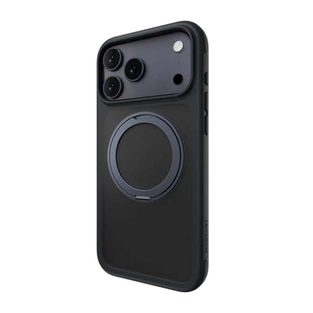 MagEasy MagStand 360 M MagSafe Rotating Ring Case iPhone 17 Pro Max Midnight
