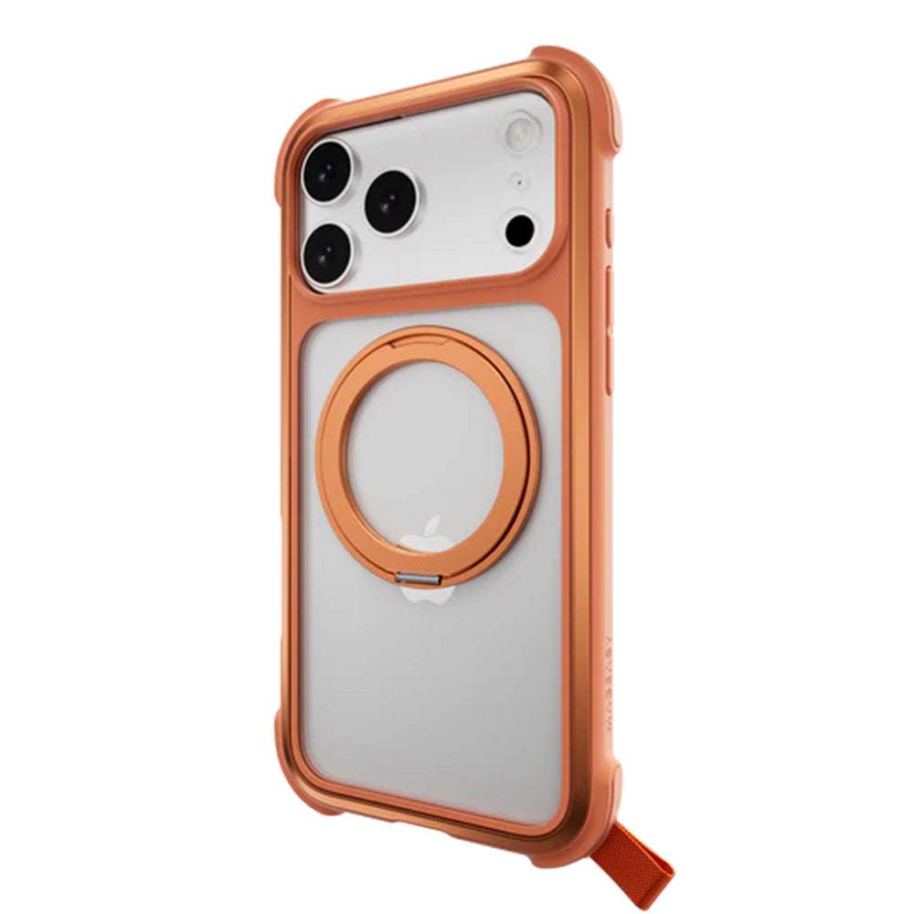 MagEasy Odyssey Stand M 360 MagSafe Stand Case for iPhone 17 Pro Max Coral
