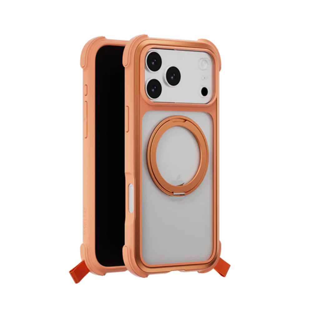 MagEasy Odyssey Stand M 360 MagSafe Stand Case for iPhone 17 Pro Max Coral