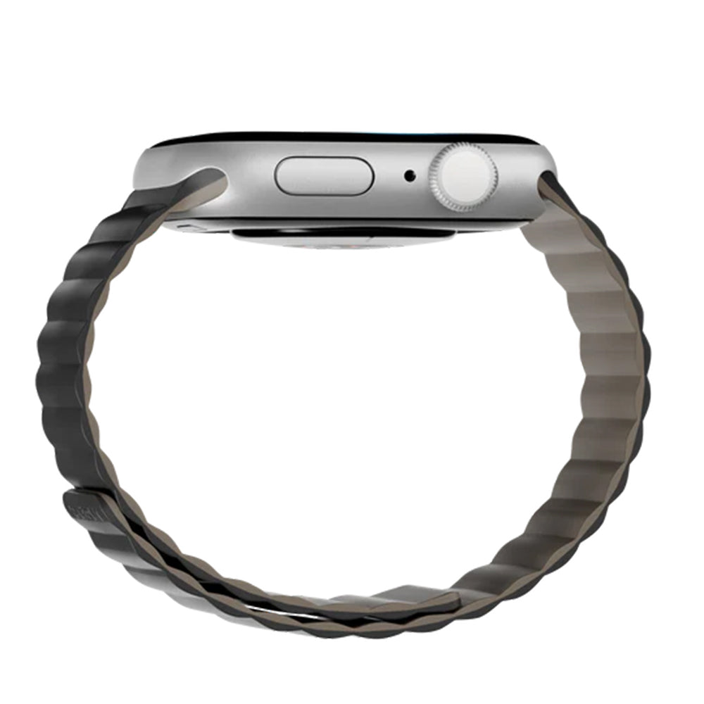 MagEasy Skin Duo Reversible Silicone Magnetic Band 42/44/45/46/49mm Black/Fossil