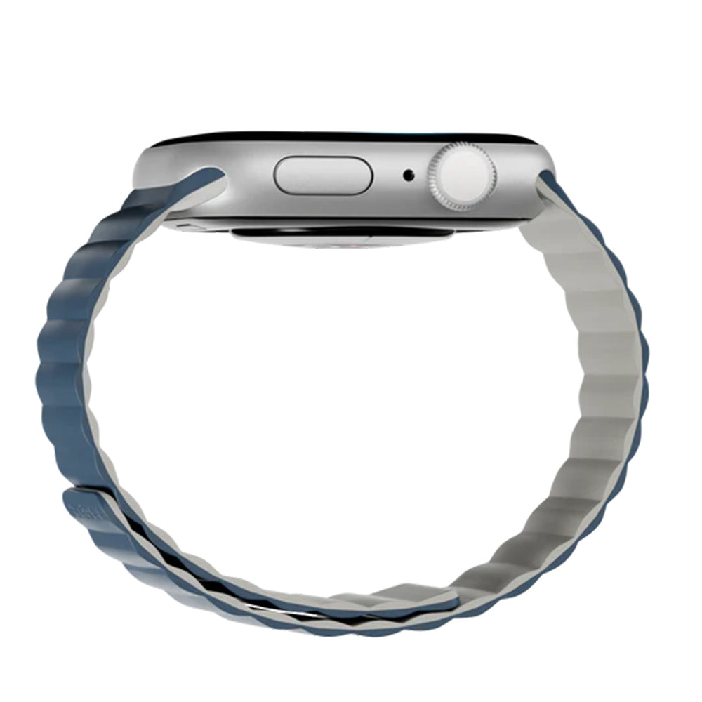 MagEasy Skin Duo Reversible Silicone Magnetic Band 38/40/41/42(2024/2025)mm Midnight Blue/Concrete Gray