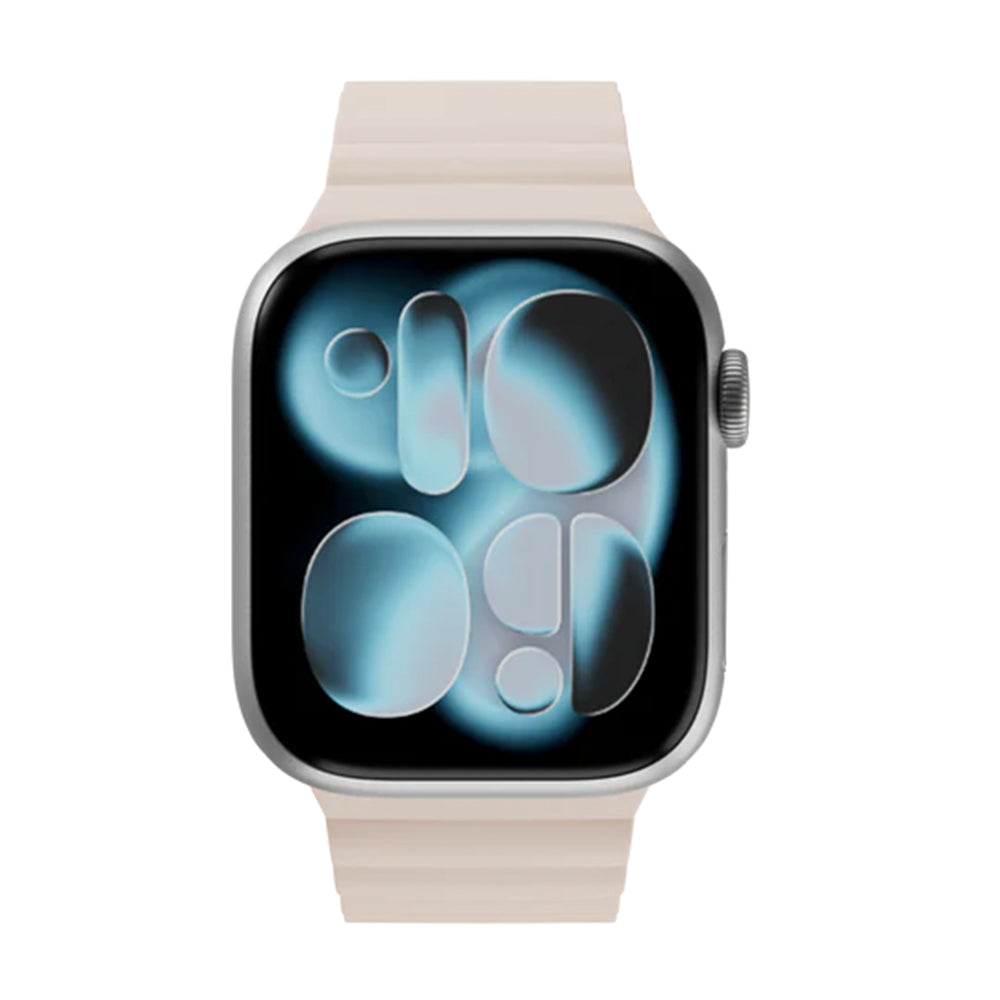 MagEasy Skin Duo Reversible Silicone Magnetic Band 38/40/41/42(2024/2025)mm Shell Pink/Cloud White