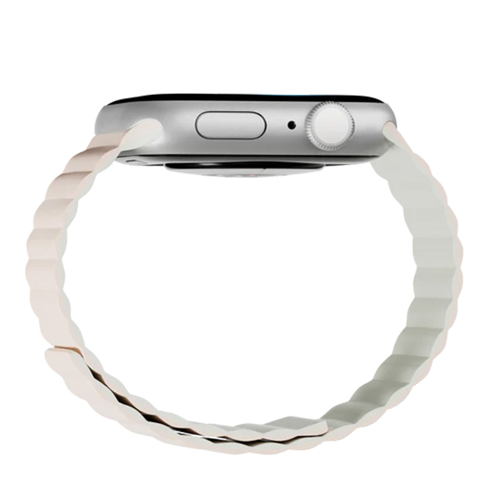 MagEasy Skin Duo Reversible Silicone Magnetic Band 38/40/41/42(2024/2025)mm Shell Pink/Cloud White