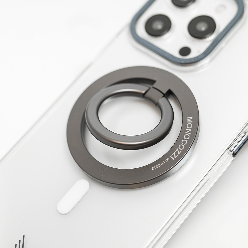 Monocozzi ESSENTIALS | Magnetic Ring for iPhone - Space Grey