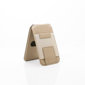 Monocozzi LUCID Refined | Biodegradable Leather Magnetic Stand Wallet for iPhone - Elephant Grey