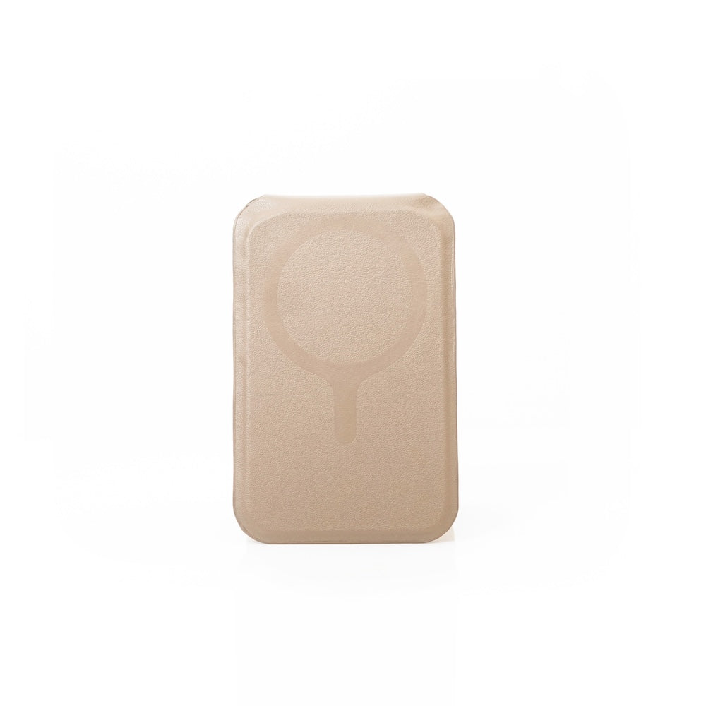 Monocozzi LUCID Refined | Biodegradable Leather Magnetic Stand Wallet for iPhone - Elephant Grey