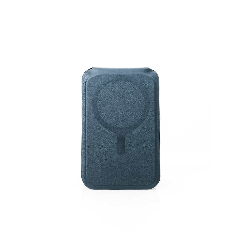 Monocozzi LUCID Refined | Biodegradable Leather Magnetic Stand Wallet for iPhone - Midnight Blue