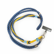 Monocozzi PRISMATICA Braided Tubular Adjustable Neck Strap Lavender/Yellow
