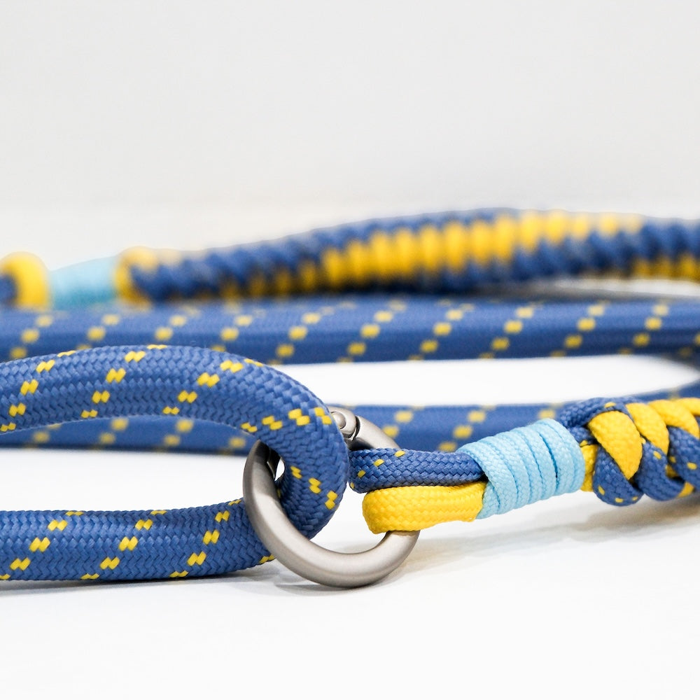 Monocozzi PRISMATICA Braided Tubular Adjustable Neck Strap Lavender/Yellow