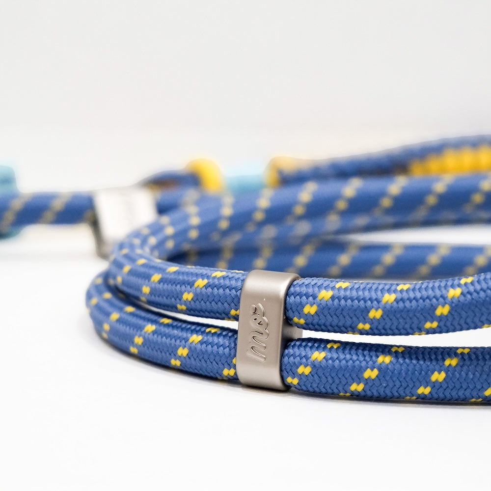 Monocozzi PRISMATICA Braided Tubular Adjustable Neck Strap Lavender/Yellow