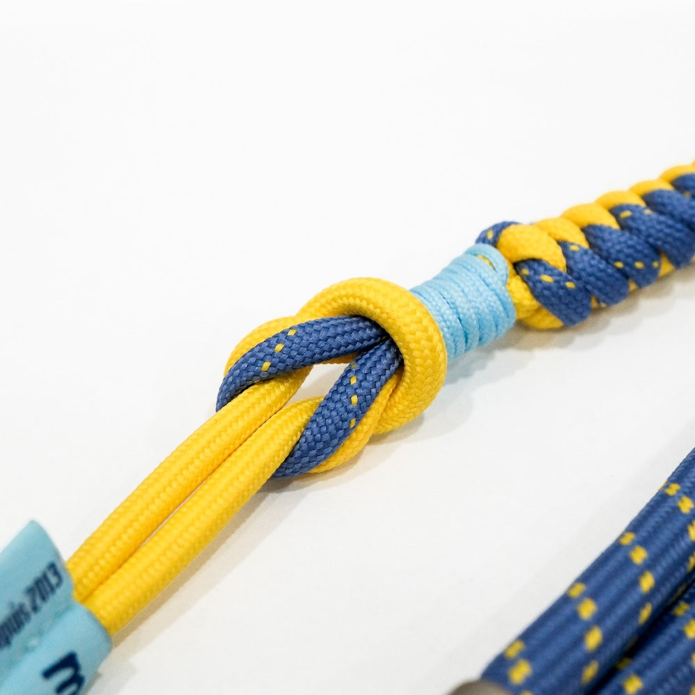 Monocozzi PRISMATICA Braided Tubular Adjustable Neck Strap Lavender/Yellow