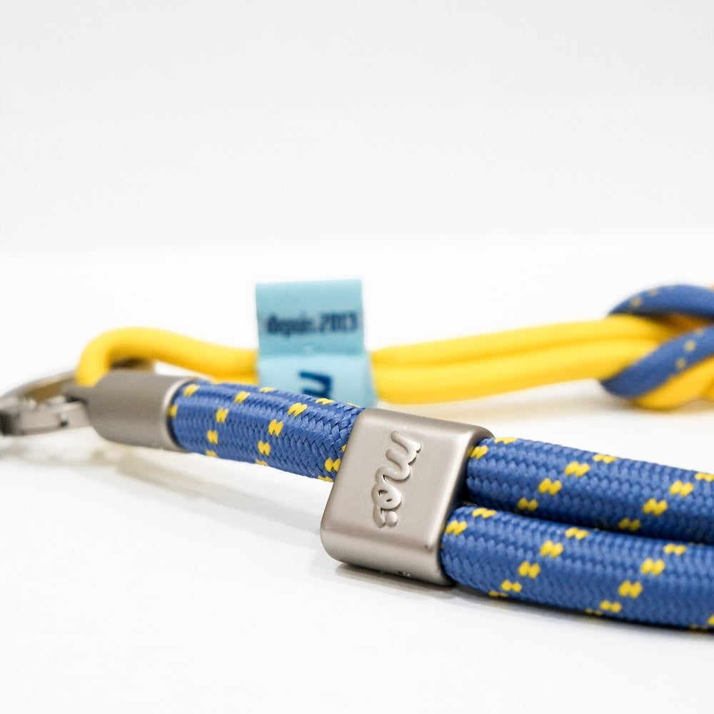 Monocozzi PRISMATICA Braided Tubular Adjustable Neck Strap Lavender/Yellow