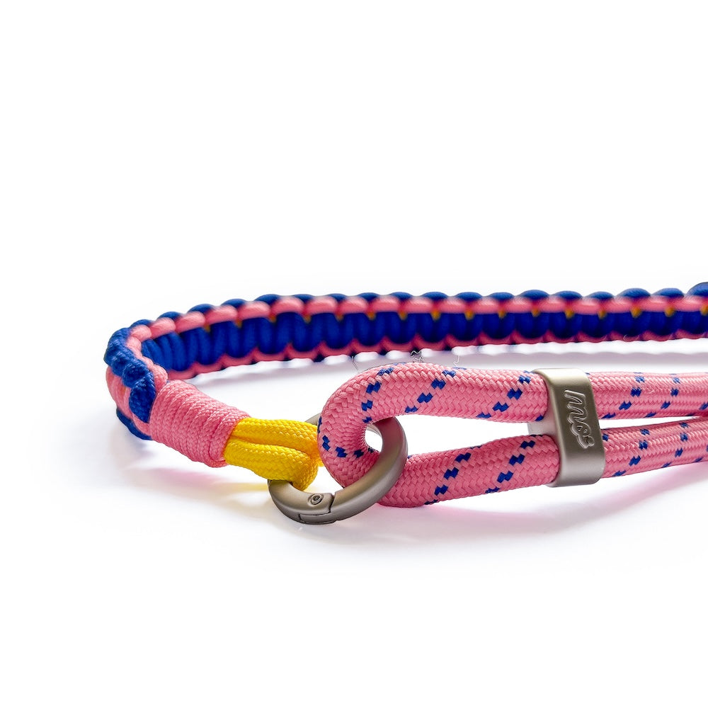 Monocozzi PRISMATICA Braided Wide Adjustable Neck Strap Coral/Navy