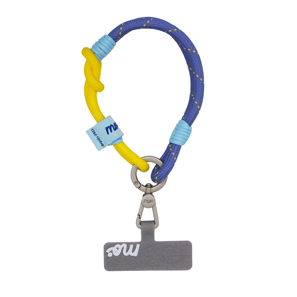 Monocozzi PRISMATICA Knotted Wrist Strap Lavender/Yellow