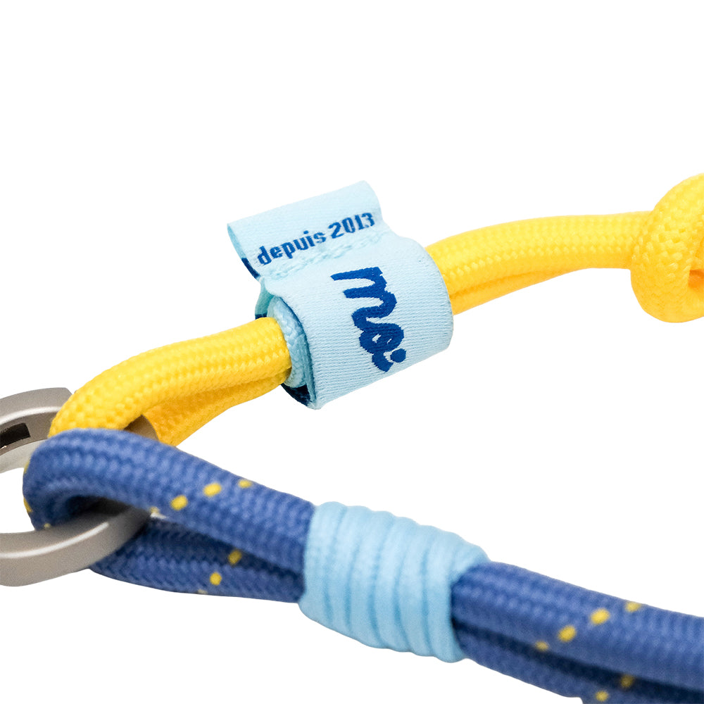 Monocozzi PRISMATICA Knotted Wrist Strap Lavender/Yellow