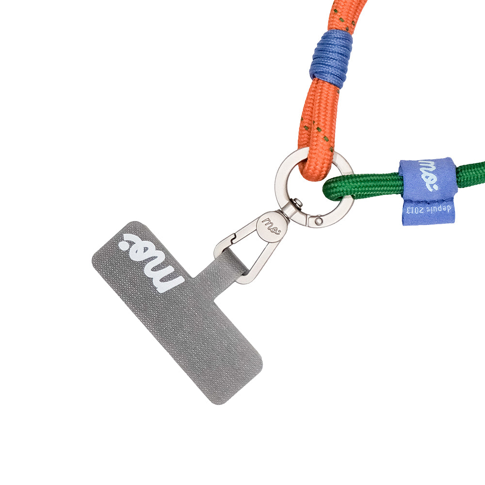 Monocozzi PRISMATICA Knotted Wrist Strap Orange/Evergreen