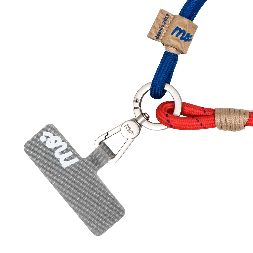 Monocozzi PRISMATICA Knotted Wrist Strap Vermillion/Navy