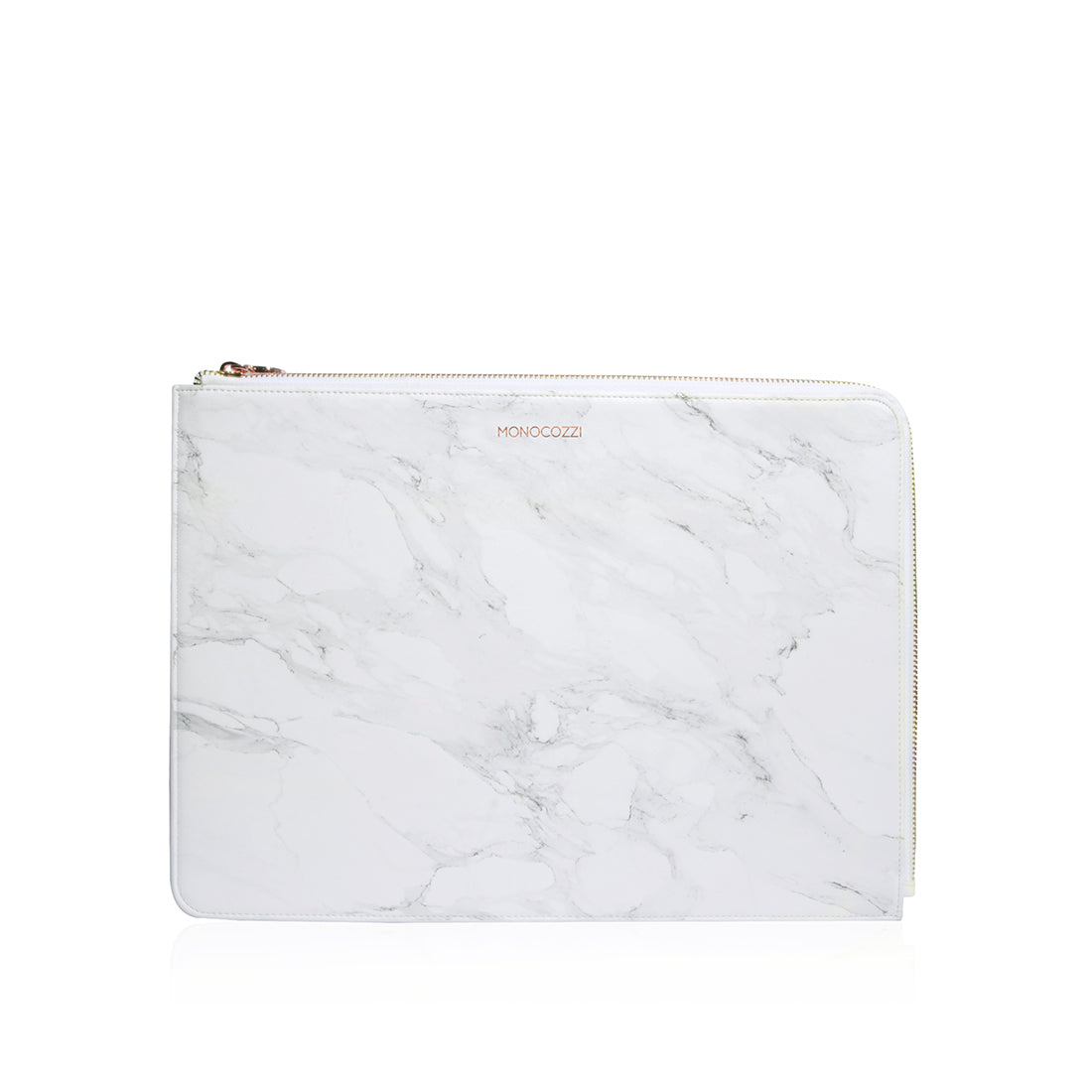 Monocozzi POSH Ultra Slim Faux Leather Sleeve for up to 14-inch MacBooks - Marble White