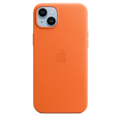 Apple iPhone 14 Plus Leather Case with MagSafe - Orange