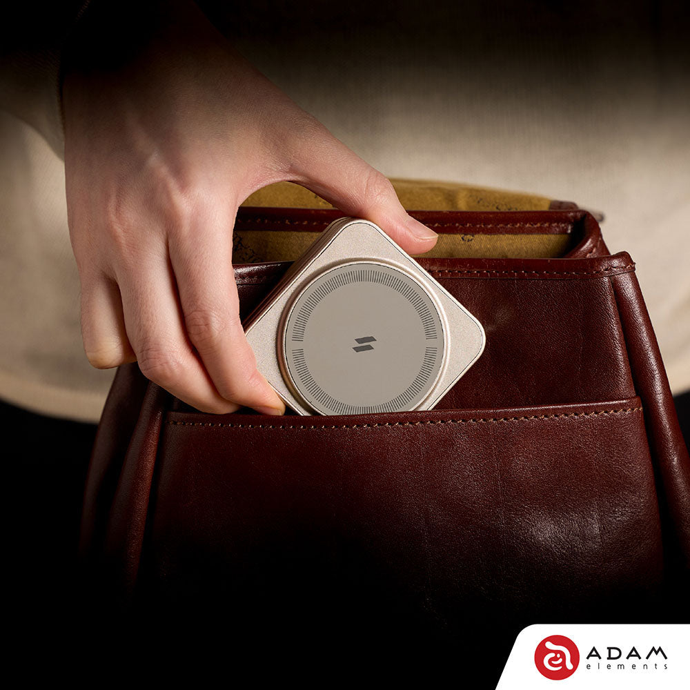 Adam Elements Mag 3 Pro Qi2 3-in-1 Foldable Travel Charging Station Grey