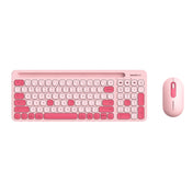MicroPack KM238 2.4G+ Bluetooth Wireless Keyboard and Mouse Combo Plum