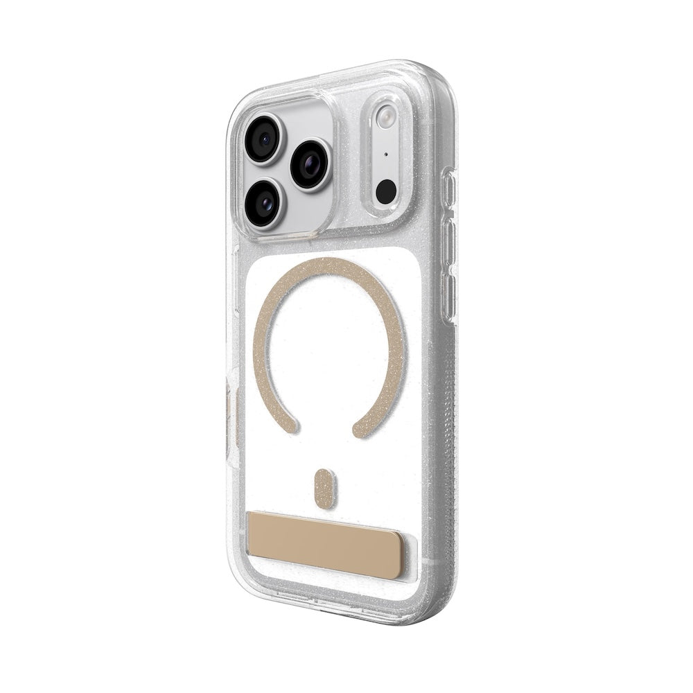 ZAGG Milan Snap KickStand Case iPhone 17/18 Pro Glitter Gold