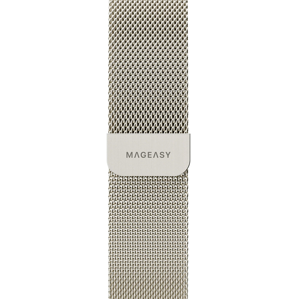 MagEasy Milanese Loop for Apple Watch 42/44/45/46/49mm Silver