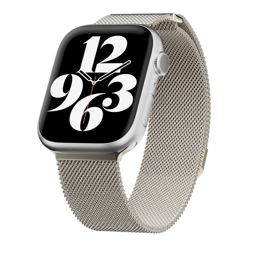 MagEasy Milanese Loop for Apple Watch 42/44/45/46/49mm Silver