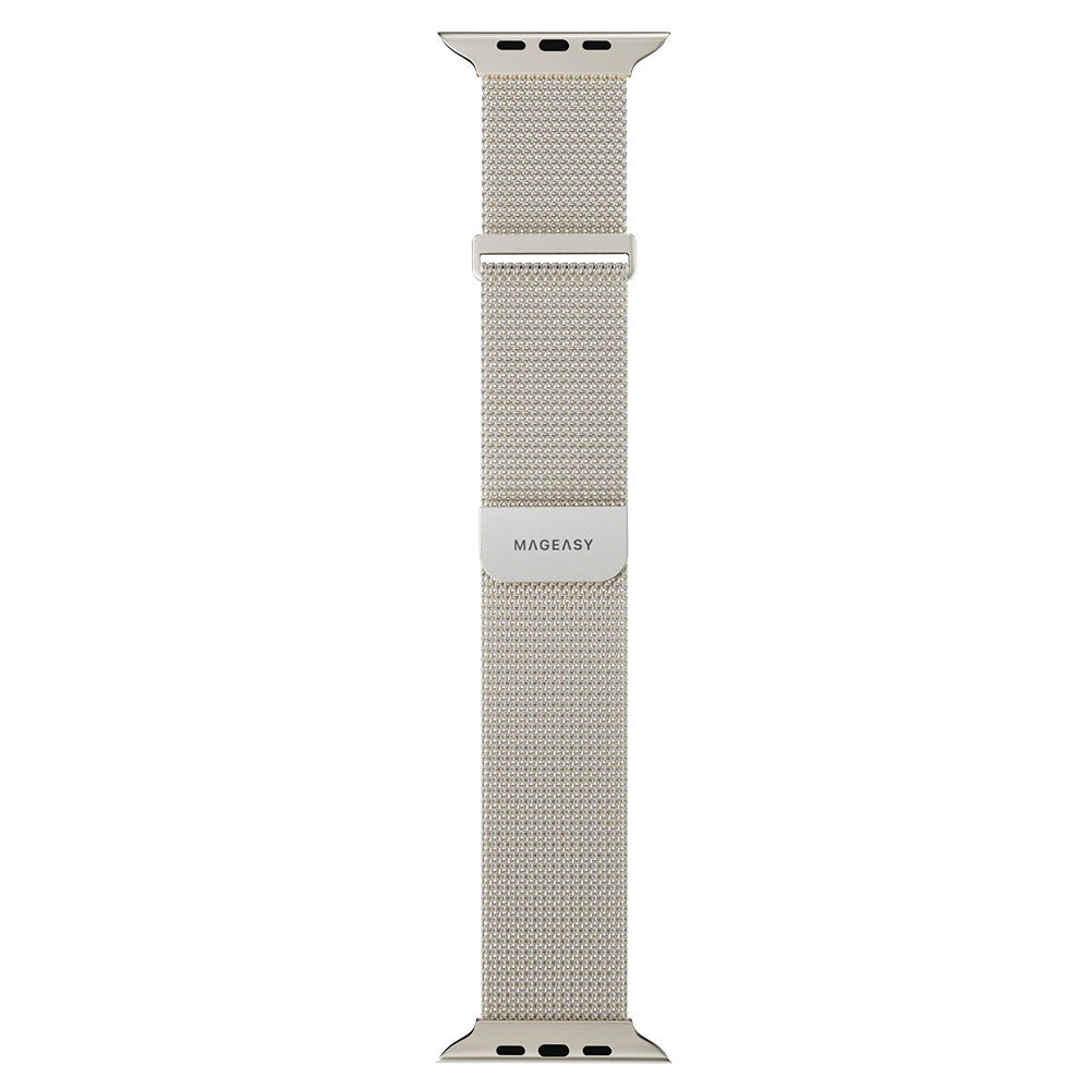 MagEasy Milanese Loop for Apple Watch 42/44/45/46/49mm Silver