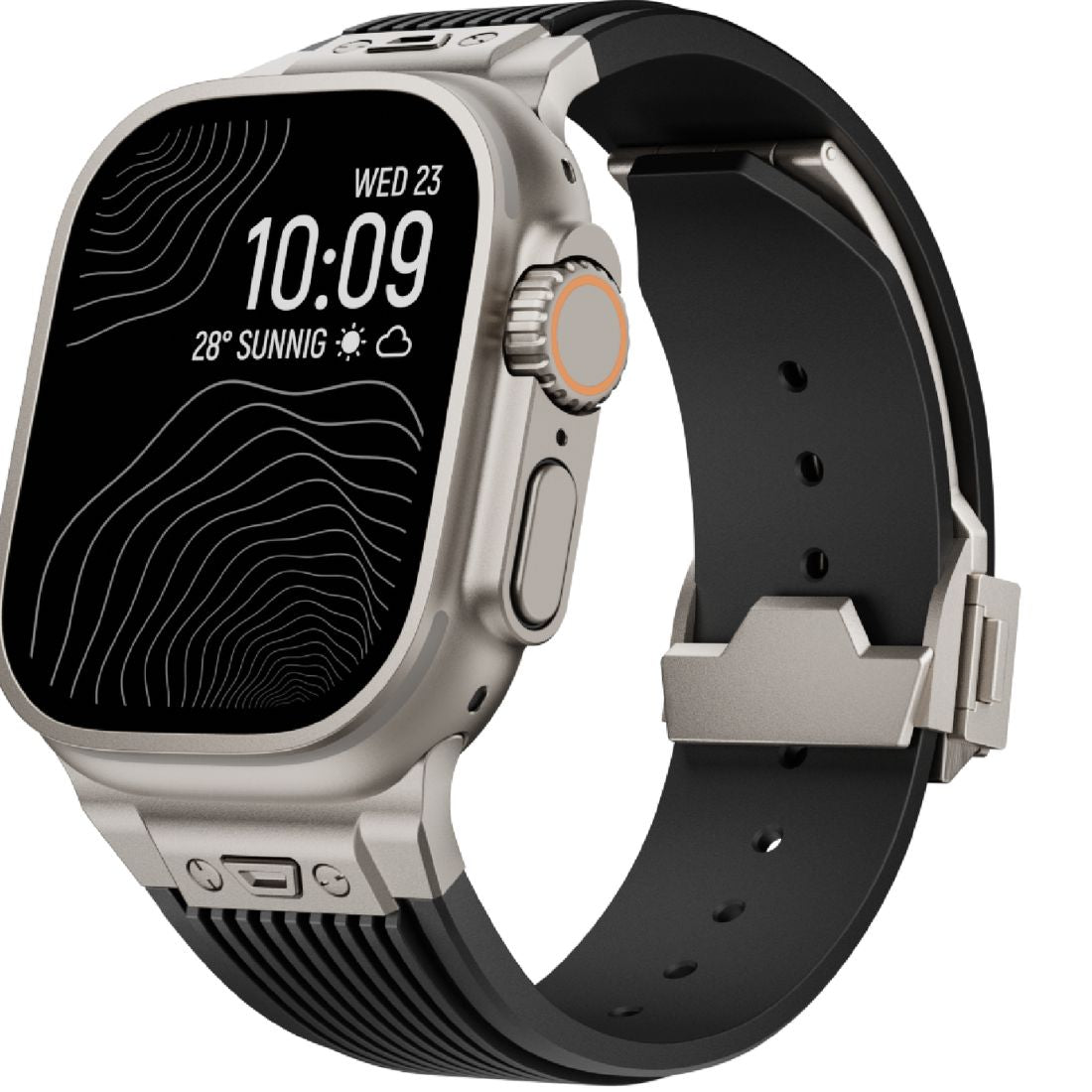 Monocozzi ESSENTIALS Premium Liquid Silicone Strap 44/45/46/49mm Black