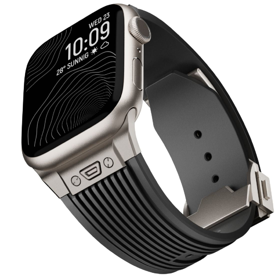 Monocozzi ESSENTIALS Premium Liquid Silicone Strap 44/45/46/49mm Black