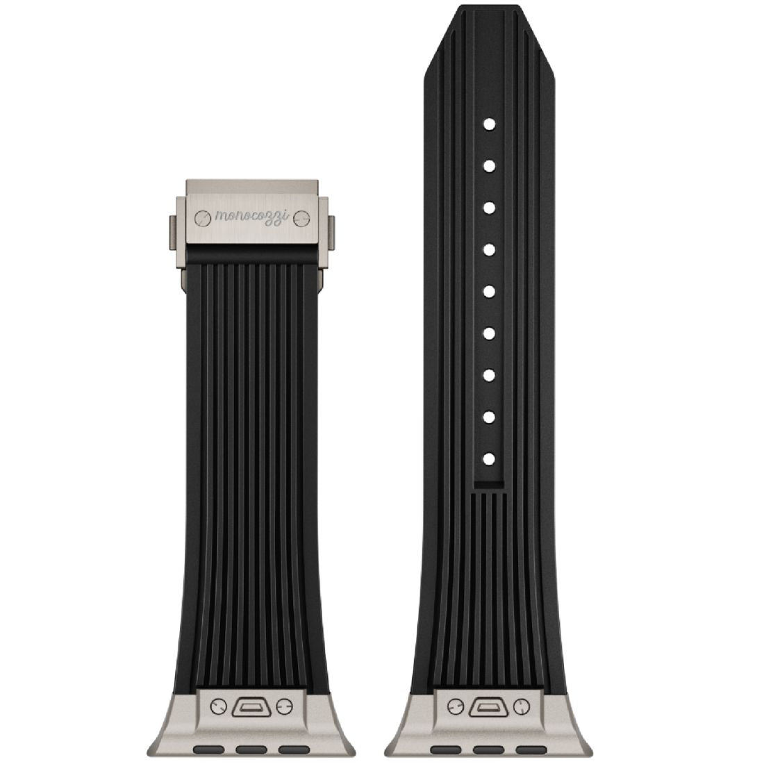 Monocozzi ESSENTIALS Premium Liquid Silicone Strap 44/45/46/49mm Black