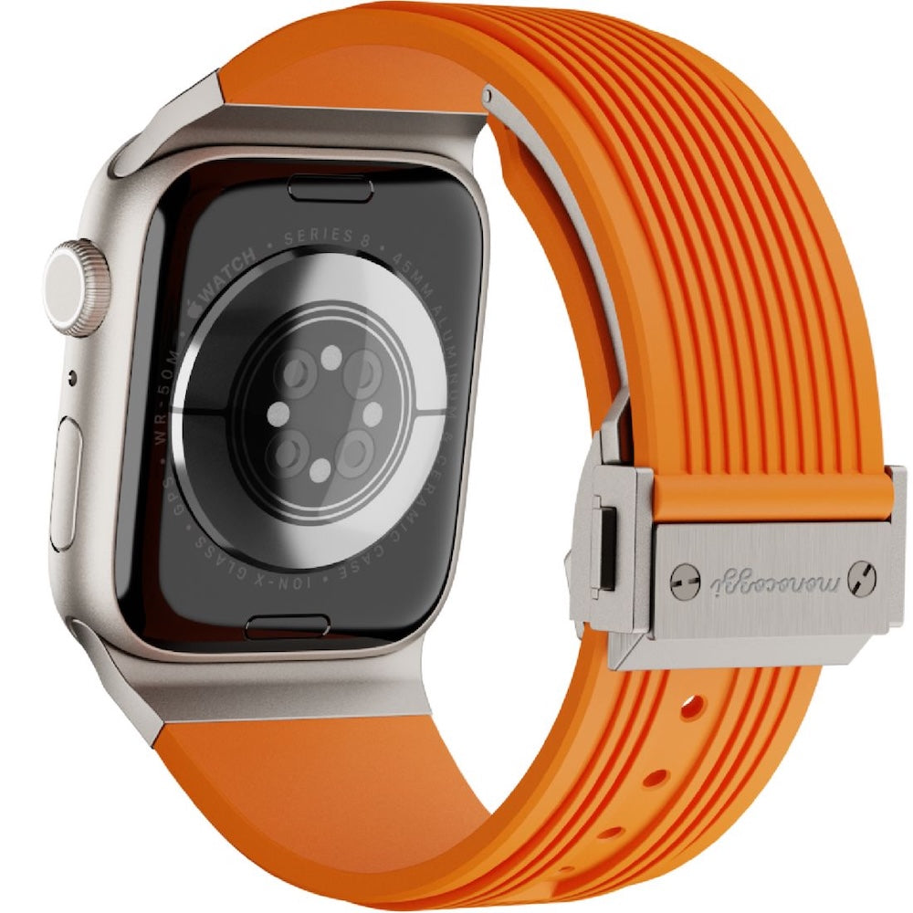 Monocozzi ESSENTIALS Premium Liquid Silicone Strap 44/45/46/49mm Orange