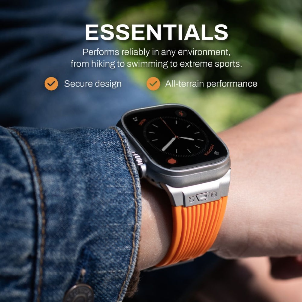 Monocozzi ESSENTIALS Premium Liquid Silicone Strap 44/45/46/49mm Orange