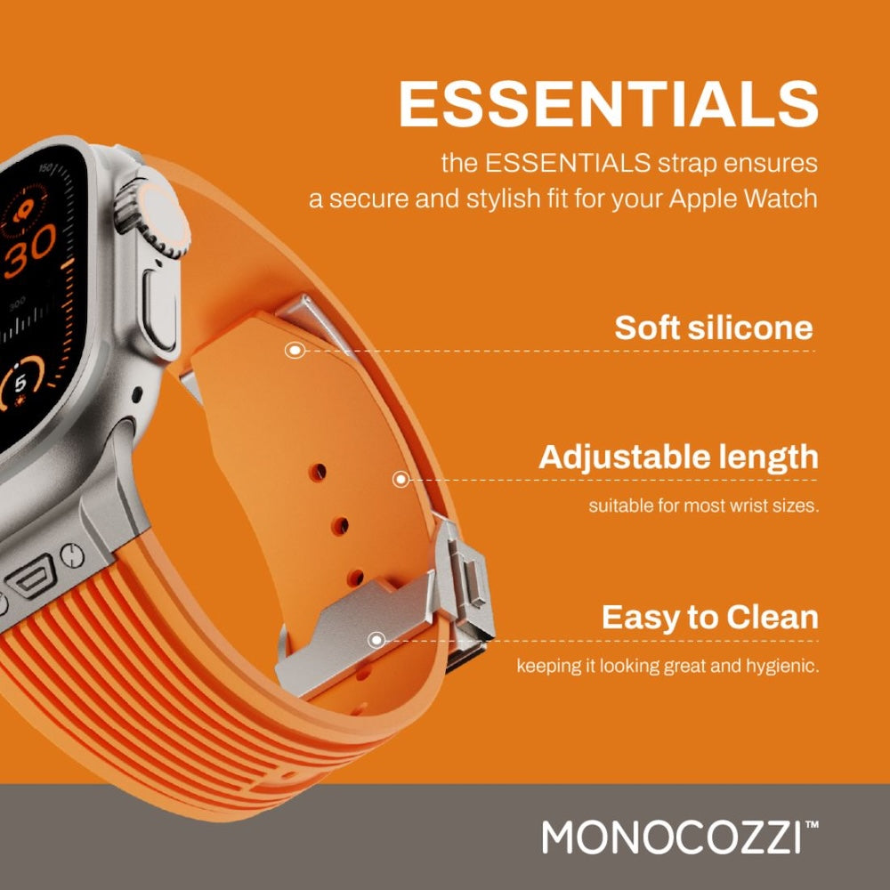 Monocozzi ESSENTIALS Premium Liquid Silicone Strap 44/45/46/49mm Orange