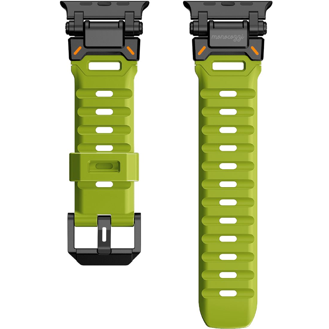 Monocozzi ESSENTIALS Robust FKM Rubber Strap 44/45/46/49mm Olive