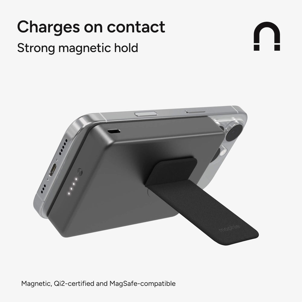 Mophie Powerstation Wireless 10000mAh w/stand Qi2 Black