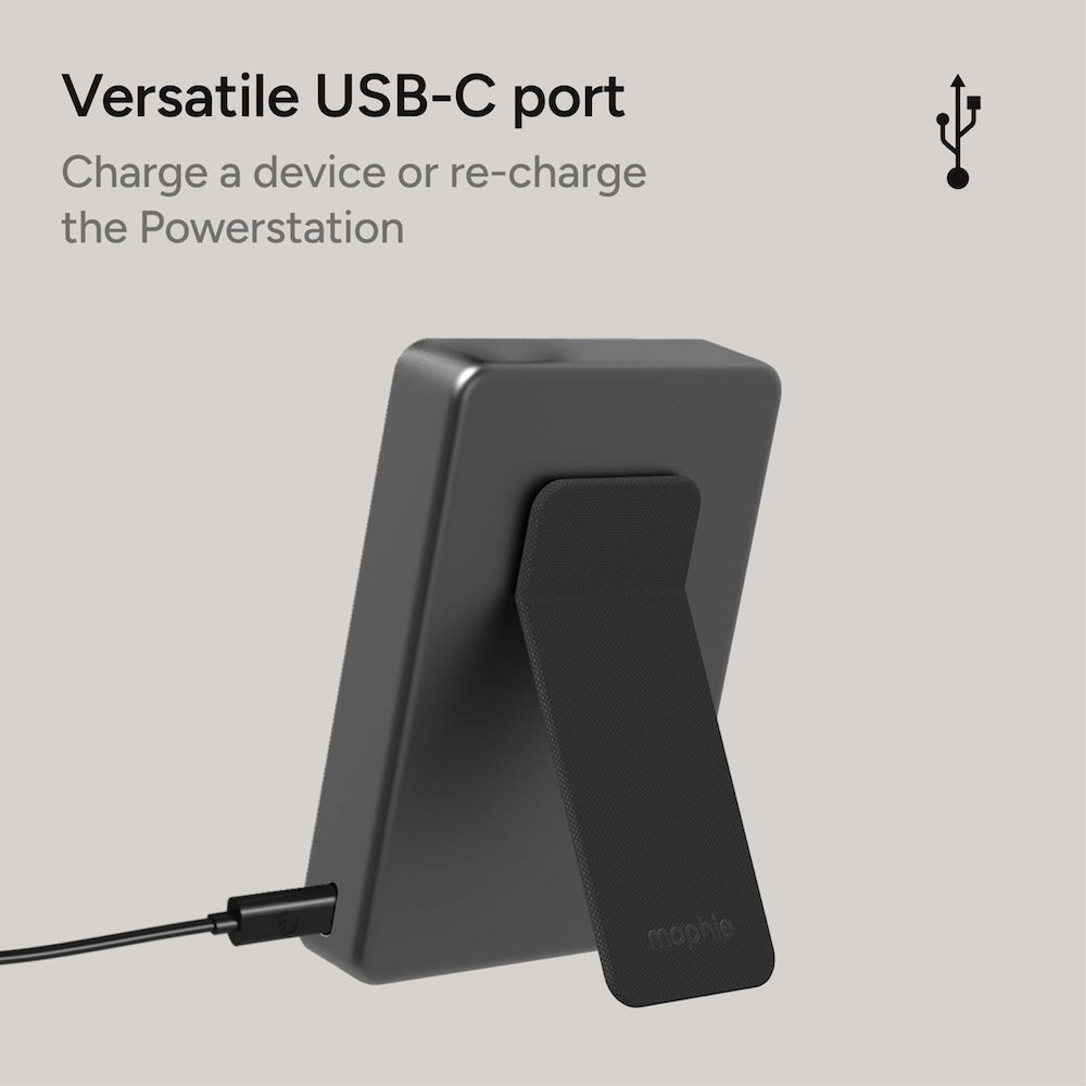Mophie Powerstation Wireless 10000mAh w/stand Qi2 Black