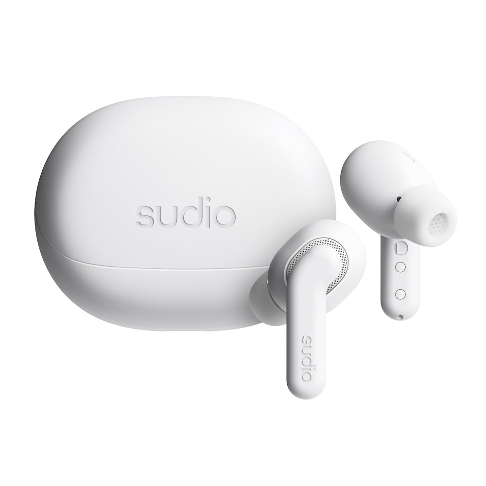Sudio NOVA Pro Hybrid Noise Cancelling Earbuds - White