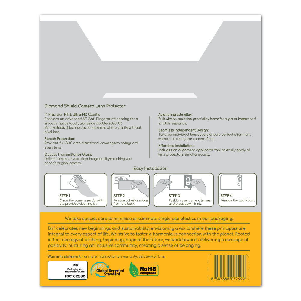 Birf iPhone Duo Crystal Lens Protector