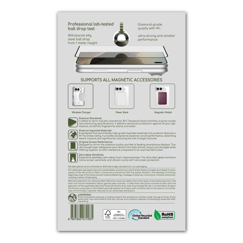 Birf iPhone Duo 3-in-1 SnapJacket (Back Clear Case+Mid Frame+Sub-Screen Protector)