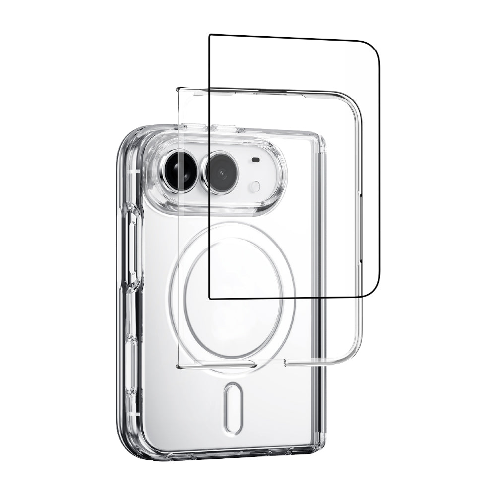 Birf iPhone Duo 3-in-1 SnapJacket (Back Clear Case+Mid Frame+Sub-Screen Protector)