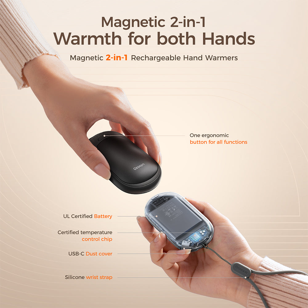 Ocoopa UT3 Lite Plus Hand Warmer Black