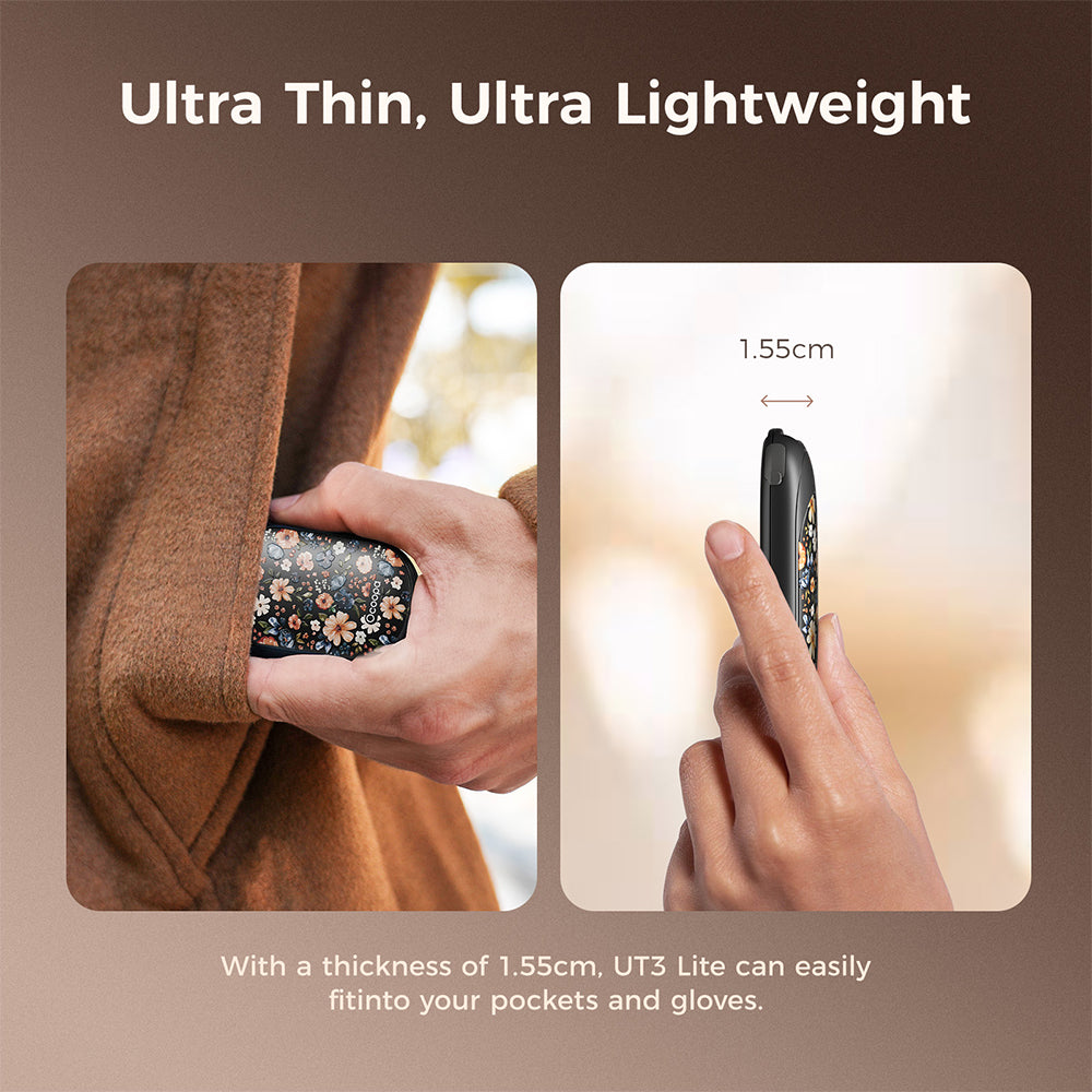 Ocoopa UT3 Lite Plus Hand Warmer Flower
