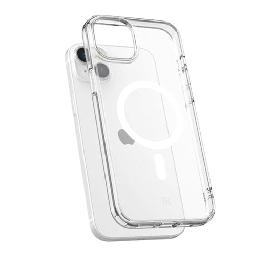 Power Support Air Jacket Mag Hybrid Case with MagSafe for iPhone 15 Plus - Clear