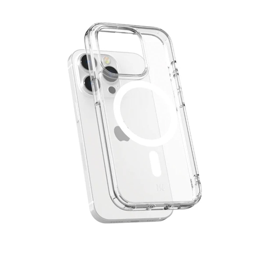 Power Support Air Jacket Mag Hybrid Case with MagSafe for iPhone 15 Pro - Clear